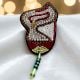 Handmade Jewelry Swan Beaded Brooch Pin